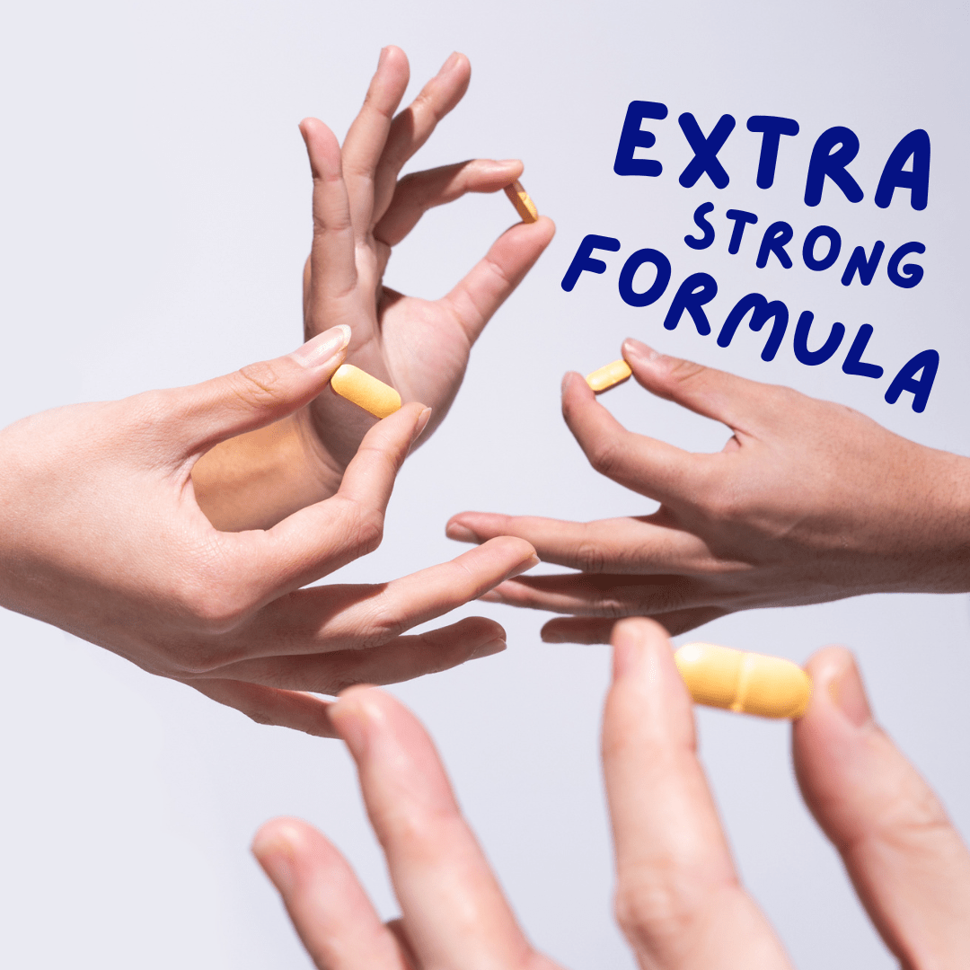 iBlush Alcohol Flush Tablets hands with text